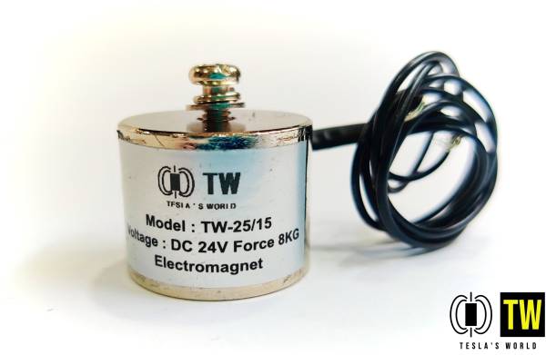 teslas world TW-25/20 24VDC 8Kg Lifting Solenoid Electromagnet Automotive Electronic Hobby Kit