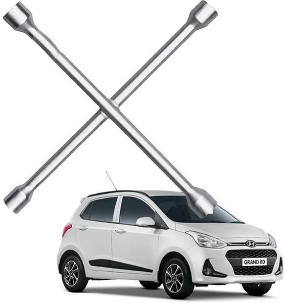 AUTO PEARL Car Wheel Nut Spanner Wrench for I10 Grand Size 17-19-21-23 Double Sided Lug Wrench