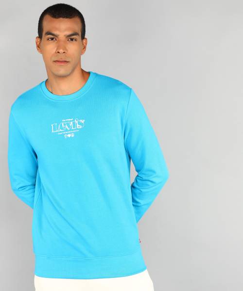 Levi's full sleeve clearance printed men's sweatshirt