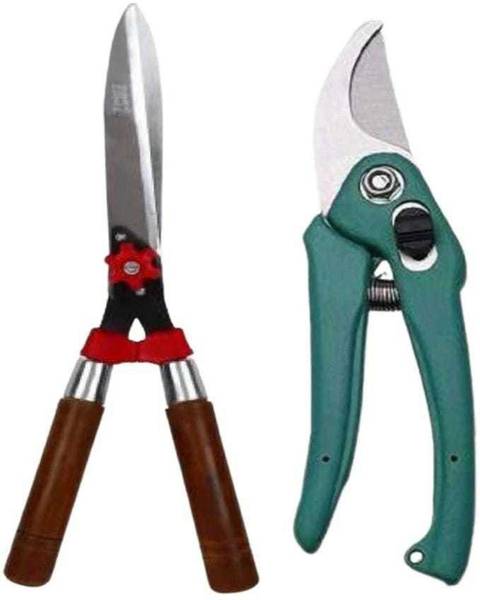 AGT Grass Cutter, Hand Gloves, Garden Shear, Pruner, Hedge Cutter, Garden Tool Set Garden Tool Kit