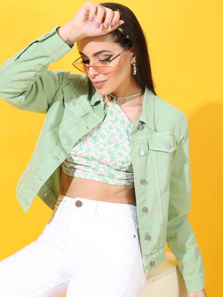Tokyo Talkies Full Sleeve Solid Women Jacket