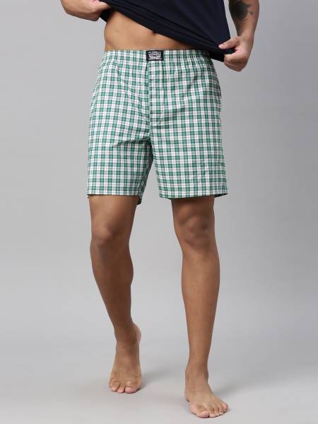 LEVI'S Side Pockets, Tag Free Comfort & Smartskin Technology Style# 024 Woven Cotton Checkered Men Boxer