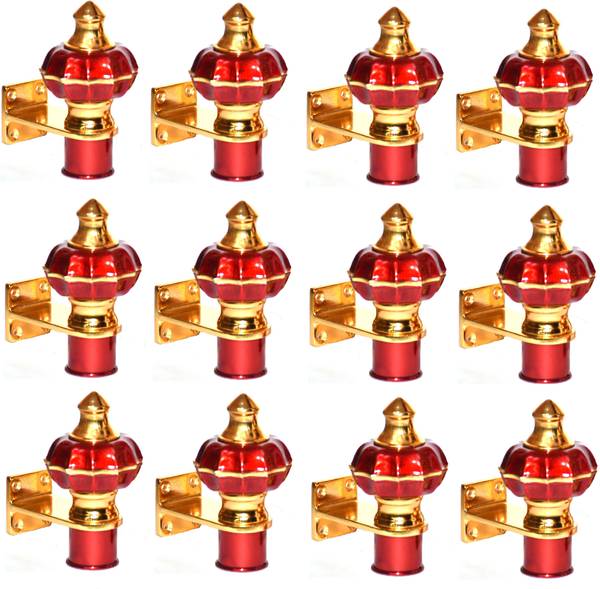Shining Red Curtain Hooks, Curtain Knobs, Curtain Rods, Rod Rail Bracket Metal