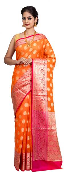 Trend Collection Woven Banarasi Cotton Silk Saree