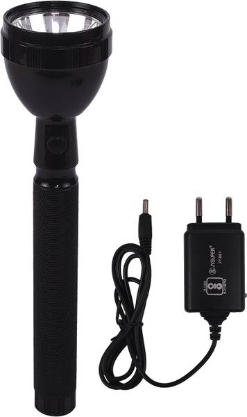 Red-sunset Rechargeable Industrial Security Purpose Metal Torch High Power Flashlight 2 hrs Torch Emergency Light