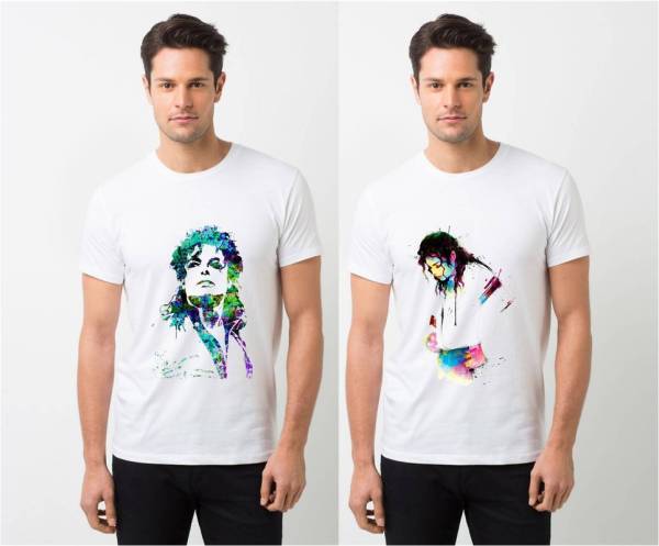 HamsaMART.com Graphic Print Men Round Neck White T-Shirt