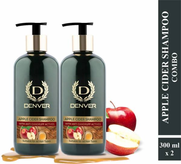 DENVER Apple Cider Shampoo With Anti Dandruff Actives Pack Of 2