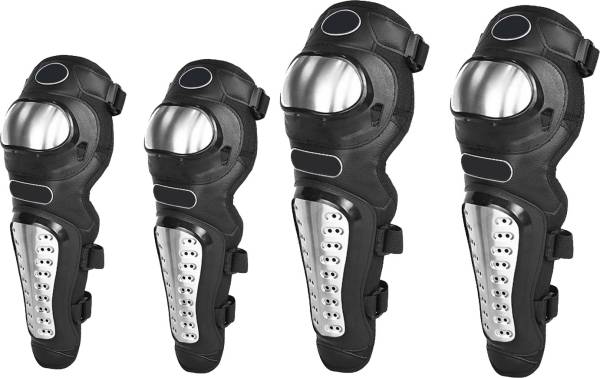 Atoray 4Pcs/Set Motorcycle Kneepad Stainless Steel Moto Elbow Knee Pads Protective Rider Knee Slider