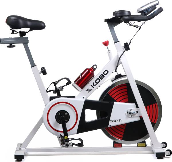 KOBO SB-11 Spin Bike Flywheel 15 Kg Cycle for Home Gym Workout For Men & Women Spinner Exercise Bike