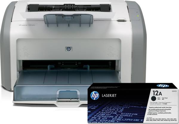 HP LaserJet 1020 Plus Single Function Monochrome Laser Printer (Black Page Cost: 3 Rs.)