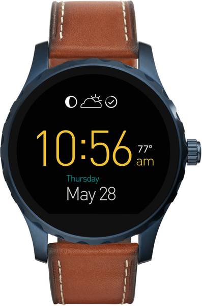Buy Fossil Q Marshal Smartwatch (Brown Strap, 45mm) Online at Lowest Price in India
