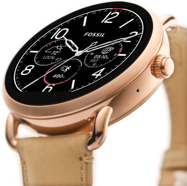 Buy Fossil Q Wander Smartwatch (Light Brown Strap, 45mm) Online at Lowest Price in India