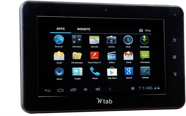 CHAMPION Wtab 7.3 /Wtab 703 512 MB RAM 4 GB ROM 7 inch with Wi-Fi+3G Tablet (Black)