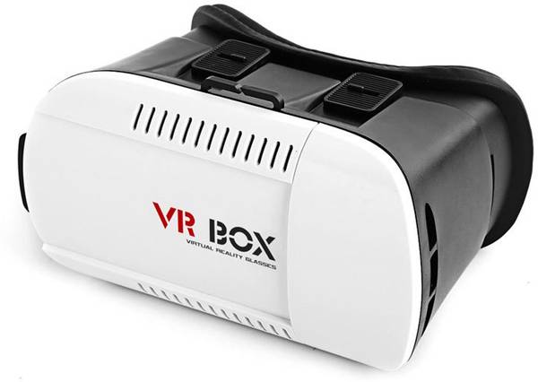 VR Google Cardboard Inspired Virtual Reality 3D VR Box (Plastic) For Smartphones Upto 6 Inches. (Without Remote) Video Glasses