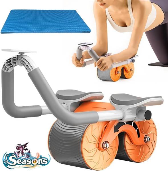 seasons Roller Wheel Exercise with Elbow Support---Automatic Rebound Abdominal Wheel Ab Exerciser