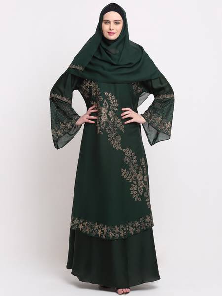 Klotthe KLBQ-1031 Polyester Self Design Burqa