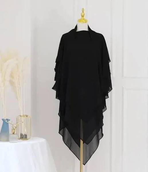 Hummiii Chiffon Solid Naqab