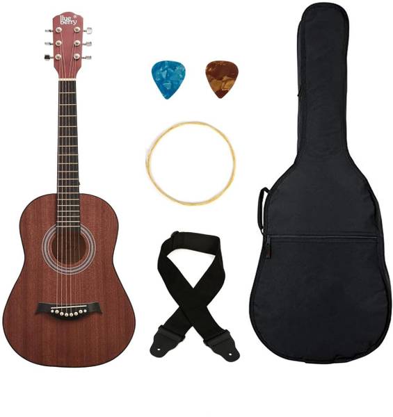 BLUEBERRY ,VIP-341, 34 Inch Acoustic Guitar Sapele Mahogany Laminate Tech Wood Right Hand Orientation