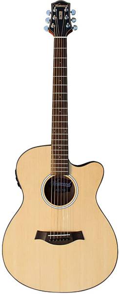 Westwood (AC-10E) Electro-Acoustic Concert Cutaway Acoustic Guitar Spruce, Solid Wood, Mahogany Rosewood Right Hand Orientation