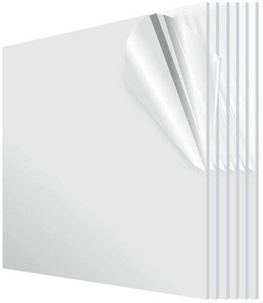 BARCROCK Acrylic 3mm Clear Transparent Sheet Multi Purpose Use in Art 6 Sheets 12" X 12" 30 cm Acrylic Sheet