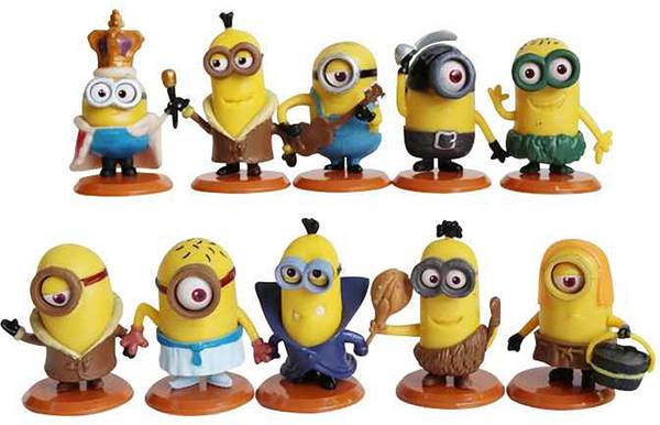 RVM Toys Set of 10 Minions Mini Action Figure Set Minion Decoration Merchandise Toy