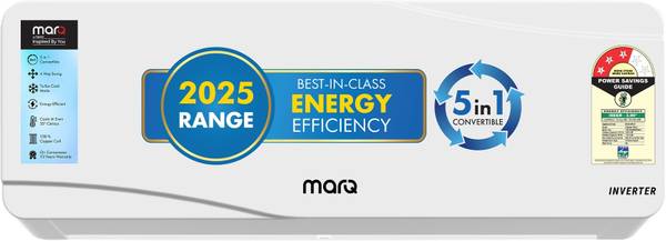 MarQ by Flipkart 1 Ton 3 Star Split Inverter AC - White