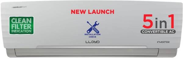 Lloyd 1.5 Tons 3 Star Split Inverter AC - White