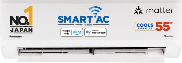 Panasonic 1.5 Ton 3 Star Split Inverter AC with Wi-fi Connect - White