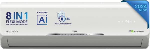 IFB AI Convertible 8-in-1 Cooling 2024 Model 1 Ton 3 Star Split Inverter With Heavy Duty Cooling AC with Wi-fi Connect - White