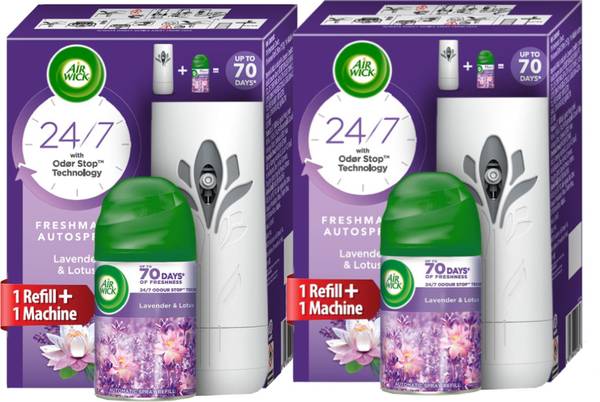 Airwick Lavender Automatic Spray Automatic Spray+ Lavender Refill (Pack of 2)