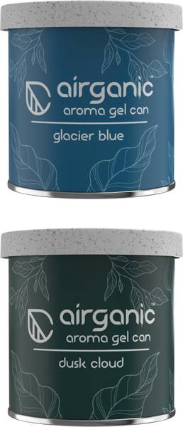 Airganic Aroma Gel Can Combo- Dusk Cloud & Glacier Blue Air Car Freshener Blocks Aroma Gel Can Combo- Dusk Cloud & Glacier Blue Air Car Freshener