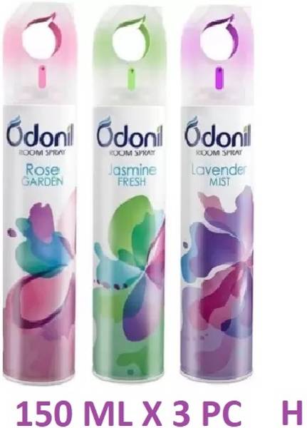 Odonil Room & Air Freshener Spray | Rose+Jasmine+Lavender H Spray Room & Air Freshener Spray | Nature Inspired Long Lasting Fragrance Spray H