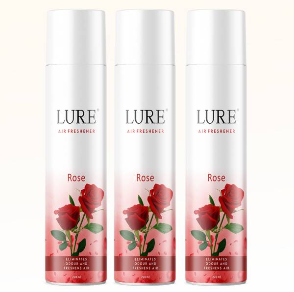 lure Luxury Rose Room Air Freshner Perfect For Home & Office Use 220 Ml Each Spray