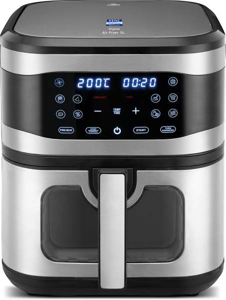 KENT Digital Air Fryer8L|Grill,Roast|Upto80%Less Oil Usage|Touch Control Panel Air Fryer