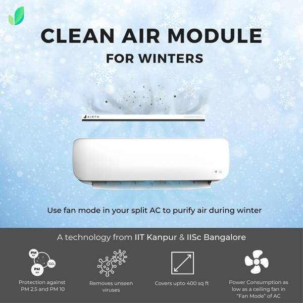 AiRTH AC Air Purifier For Winter, Upgrade Split AC into Air purifying AC Air Purifier Filter