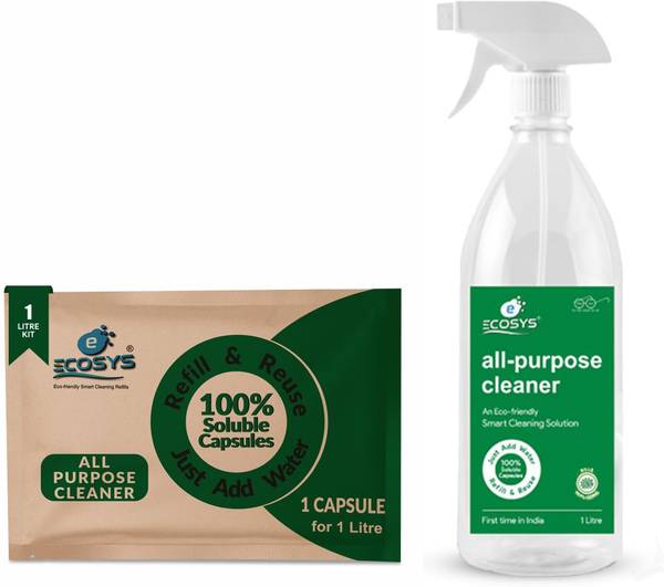 Ecosys 1L AllPurpose Liquid Cleaner Capsules with Refillable Bottle (1