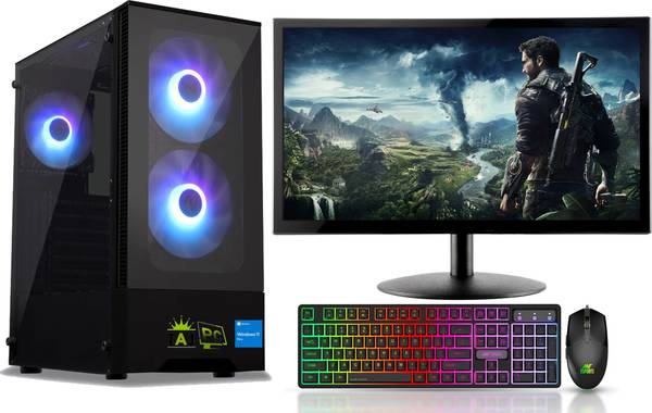 TAJ PC GAMING Core i5 (4th Gen) (16 GB DDR4/500 GB/128 GB SSD/Windows 11 Home/1 GB Intel HD Graphics 4600/20 Inch Screen/TAJI5469016GB128GBSSD500GBHDD...