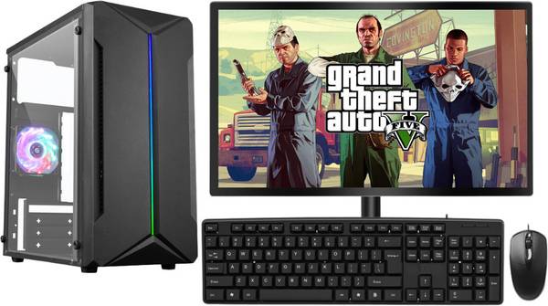 LOESIS Pc Setup Gaming Core i5 (8 GB DDR3/256 GB SSD/Windows 10 Pro/19 Inch Screen/Computer Set) with MS Office
