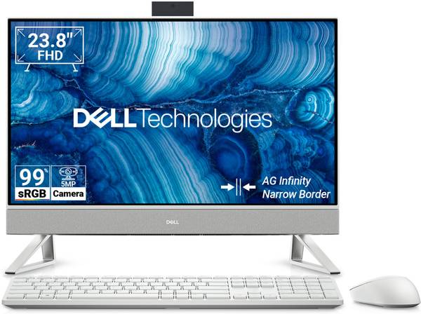 DELL AIO Inspiron 5430 Core i3 (8 GB DDR4/512 GB SSD/Windows 11 Home/23.8 Inch Screen/AIO Inspiron 5430) with MS Office