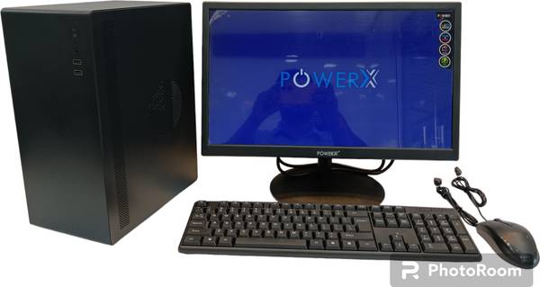 powerx Assembled PC Intel Core i7 2000 Core i7 (16 GB DDR4/1 TB/128 GB SSD/Windows 11 Home/20 Inch Screen/v200 Assembled PC) with MS Office