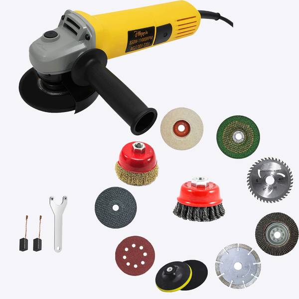 Hillgrove HGCM1355M1 850W 100% Copper Winding Hand Angle Grinder Wall Cutter Grinding Angle Grinder