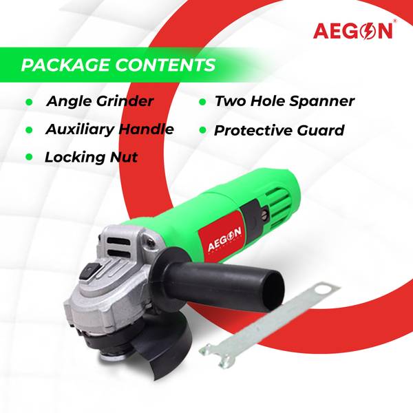 AEGON 1200W Heavy Duty Grinding A Metal, Stone, Granite, Cut Metal Sheets Angle Grinder