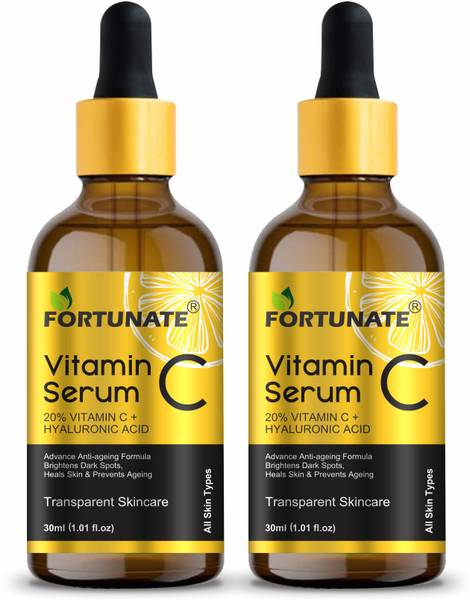 FORTUNATE Vitamin C Face Serum For Glowing Skin | Fades Dark Spots | For Dull Skin