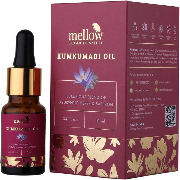 mellow Ayurvedic Kumkumadi Face Oil for Glowing Skin | Deep Nourishment and Anti Aging