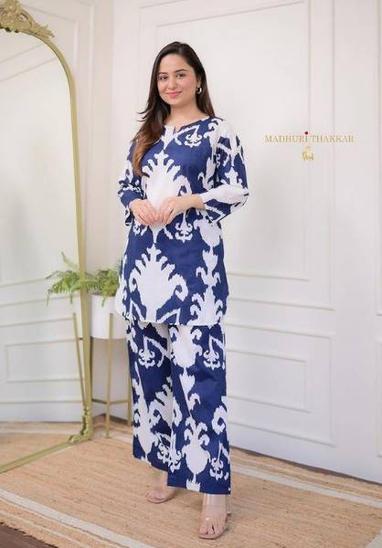 sadhnazon Women Ethnic Top Pant Set