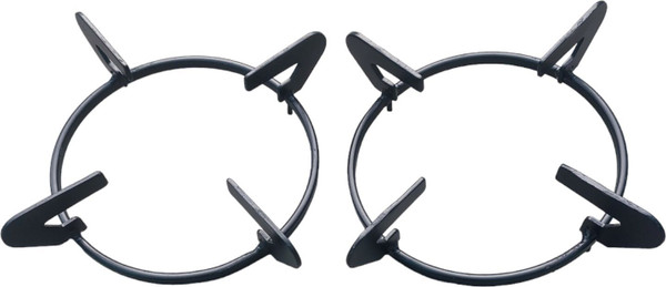 HIGER 2 Pan Support Stand for Glass Top Gas Stove (Size 15CMx15CMx3.5CM) Appliance Knob