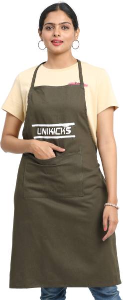 UNIKICKS Cotton Home Use Apron - Free Size