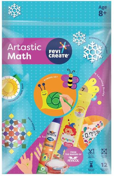 Fevicreate Artastic Maths DIY Art & Craft Kit , Creative Kit for kids 8+ yrs
