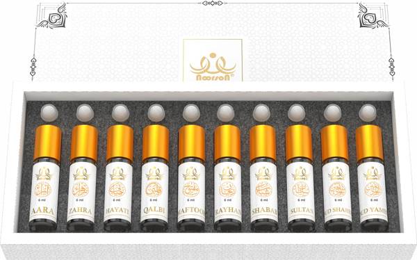 Noorson Classic Combo Non-Alcoholic Premium Quality Attar Perfume For Men & Women Floral Attar