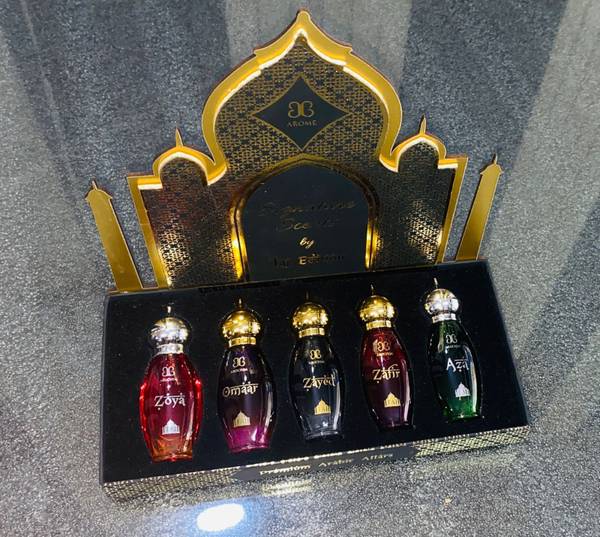 AROCHEM COMBO of TAJ OMAAR ZAFIR ZOYA ZAYED AZA Arabian Attar Pure Perfum 9ML(Pack of 5) Floral Attar